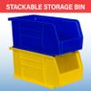 Akro-Mils 30230 AkroBins Plastic Hanging Stackable Storage Organizer Bin, 11-Inch x 5-Inch x 5-Inch, Green, 12-Pack view 4