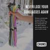 Chums Original Large Frame Cotton Retainer - Unisex Eyewear Keeper for Sunglasses & Glasses - Adjustable Fit, Washable & Made in USA (Large-End, Black) view 2