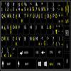 4Keyboard English US International Keyboard Stickers ON Black Background for Desktop, Laptop and Notebook view 2