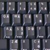 English US International Keyboard Labels with White Lettering ON Transparent Background for Desktop, Laptop and Notebook view 3