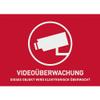 ABUS AU1320 Warning Sticker Video Surveillance Without Logo 148 x 105 mm Reflective view 1