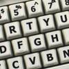 4Keyboard English US Large Upper CASE Non-Transparent Sticker White Background for Desktop, Laptop and Notebook view 1