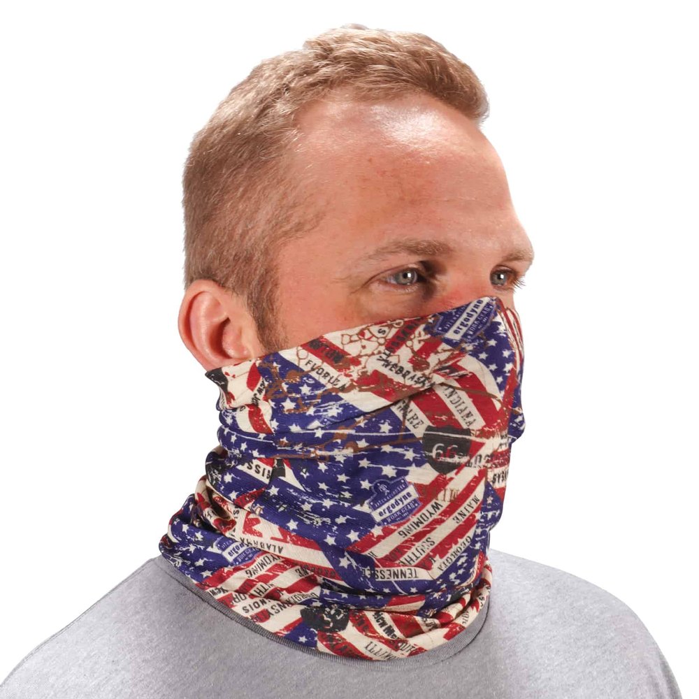 Ergodyne Chill Its 6485 Neck Gaiter, Multiple Ways to Wear Headband, Sweat-Wicking