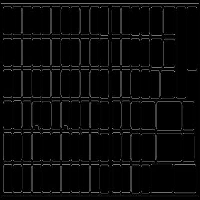 Blank Keyboard Labels Black Background
