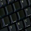 Blank Keyboard Labels Black Background view 3