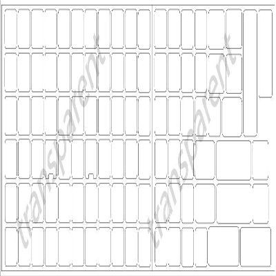 4Keyboard Blank Transparent Keyboard Stickers for Desktop, Laptop and Notebook