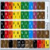 Learning English Colored Keyboard Stickers (Lower & Upper CASE) for Desktop, Laptop and Notebook view 1