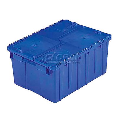 Orbis Flipak Distribution Container, 15-3/16 x 10-7/8 x 9-11/16, Blue