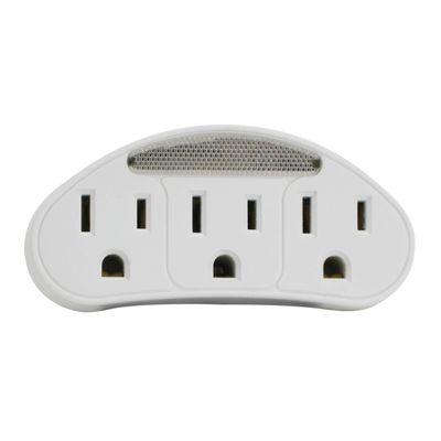 Prime PBADL101 Outlet Power Tap with Photocell Nightlight, White