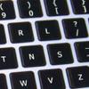 4Keyboard MAC Dvorak Keyboard Stickers ON Black Background for Desktop, Laptop and Notebook view 4