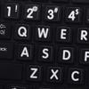 MAC ENGLISH LARGE LETTERING (UPPER CASE) KEYBOARD STICKER BLACK BACKGROUND FOR DESKTOP, LAPTOP AND NOTEBOOK view 1
