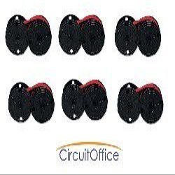 Compatible Universal Calculator Spool EPC B / R Black and Red Ribbons, Works for Triumph Adler 121 P, Triumph Adler 121 PD, Triumph Adler 121 PD Plus, Triumph Adler 1210