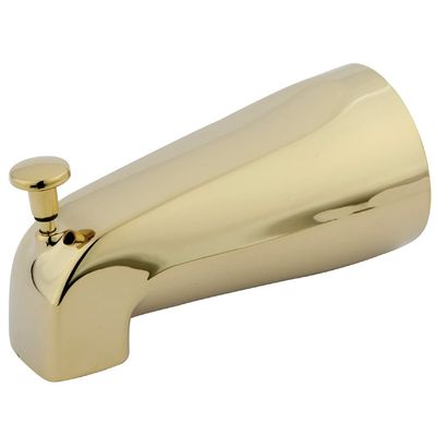 Kingston Brass K188A2 Designer Trimscape Showerscape 5-Inch Tub Spout with Diverter, Dual Function, Polished Brass