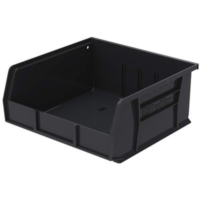 Akro-Mils - 30235ESD 30235 AkroBins ESD Electrostatic Dissipative Anti-Static Stack and Hang Storage Bins, (11-Inch x 11-Inch x 5-Inch), Black, (6-Pack)