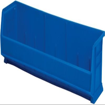 Akro-Mils 30320 AkroBins Plastic Storage Bin Hanging Stacking Containers, (9-Inch x 33-Inch x 5-Inch), Blue, (4-Pack)