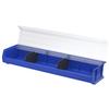 Akro-Mils 30320 AkroBins Plastic Storage Bin Hanging Stacking Containers, (9-Inch x 33-Inch x 5-Inch), Blue, (4-Pack) view 3