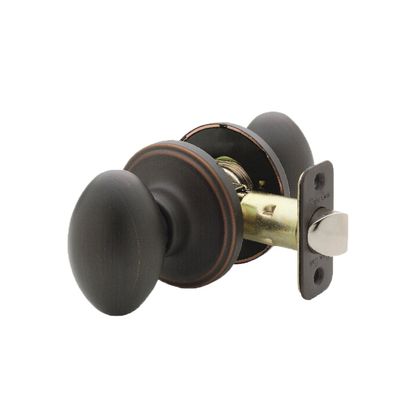 Copper Creek EK2020TB Egg Door Knob, Passage Function, 1 Pack, in Tuscan Bronze