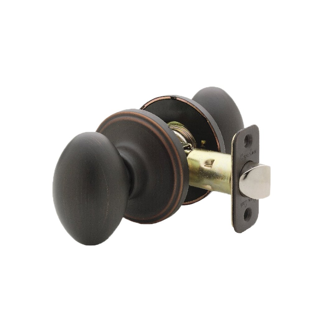 Copper Creek EK2020TB Egg Door Knob, Passage Function, 1 Pack, in Tuscan Bronze