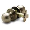 Copper Creek BK2020AB Ball Door Knob, Passage Function, 1 Pack, in Antique Brass view 1