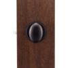 Copper Creek EK2020BC Egg Door Knob, Passage Function, 1 Pack, in Black view 2