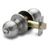 Copper Creek Privacy Interior Door Knob  ANSI Grade-3 Certified, Modern Heavy Duty Handle, Easy Install and Reversible for Bedroom, Bathroom & Closets  Satin Stainless (1 Pack) view 1