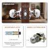Copper Creek Privacy Interior Door Knob  ANSI Grade-3 Certified, Modern Heavy Duty Handle, Easy Install and Reversible for Bedroom, Bathroom & Closets  Satin Stainless (1 Pack) view 4