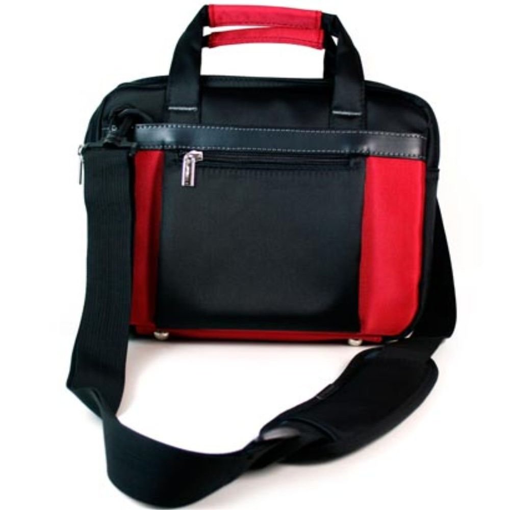 Amazon Exclusive Kroo Red Carrier Check Point Freindly Bag fit up to 10.2" Netbook
