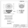 Westbrass D214-50 3-1/2" Post Style Large Kitchen Sink Basket Strainer, Powder Coat White view 4