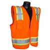 Radians SV46O5X Class 2 Breakaway Survey Safety Vests, Two Tone Orange, 5 Extra Large view 1