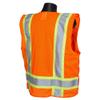 Radians SV46O5X Class 2 Breakaway Survey Safety Vests, Two Tone Orange, 5 Extra Large view 2