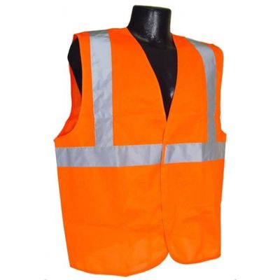 Radians SV2OS2X Class 2 Solid Safety Vest, Orange, 2 Extra Large