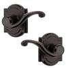 Baldwin Madrina, Interior Passage Door Reversible Lever for Hallway/Closet/Rooms, Non-Locking Door Handle, in Venetian Bronze view 1