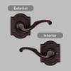 Baldwin Madrina, Interior Passage Door Reversible Lever for Hallway/Closet/Rooms, Non-Locking Door Handle, in Venetian Bronze view 2