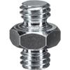 Manfrotto 125 Short Aadapter Spigot, 3/8" + 3/8" view 1