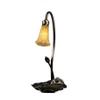Amber Pond Lily Accent Lamp view 1