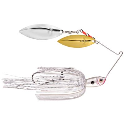 Strike King Premier Plus Spinnerbait - Willow/Willow (Super White, 0.5-Ounce)