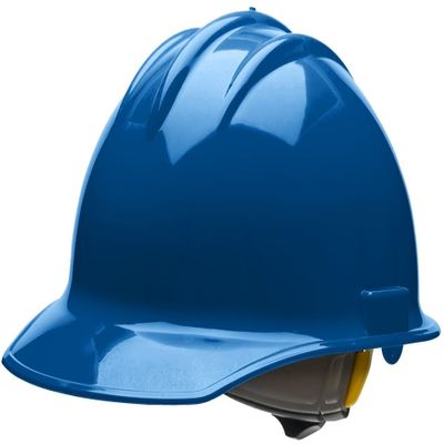 Bullard 30KBR Kentucky Blue HDPE Cap Style Hard Hat with 6 Point Ratchet Suspension, One Size