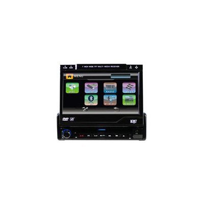 Boyo AVS701 7-Inch Single DIN Touch Panel, Bluetooth, SD Card Player, and USB (Black)
