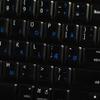 4Keyboard MAC English-Danish Keyboard Sticker Black Background for Desktop, Laptop and Notebook view 4