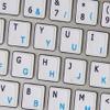 4Keyboard MAC English-Danish Keyboard Stickers ON White Background for Desktop, Laptop and Notebook view 4