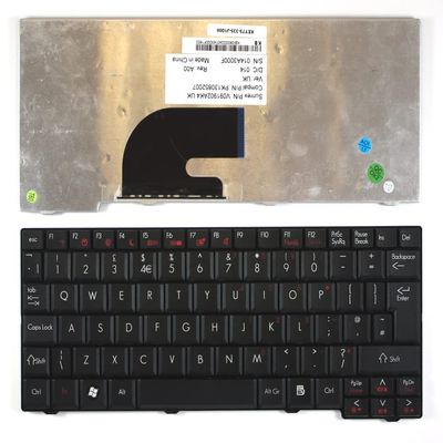 Keyboards4Laptops UK Layout Black Version 1 (Please Check The Picture) Replacement Laptop Keyboard Compatible with Acer Aspire One D150