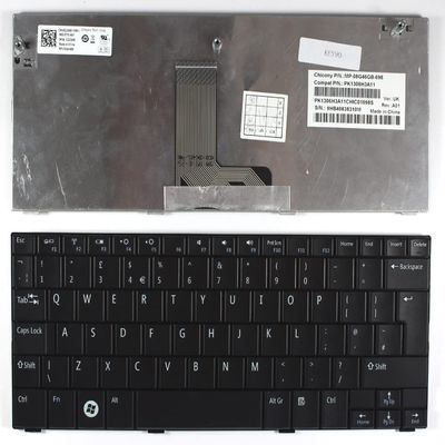 Keyboards4Laptops UK Layout Black Replacement Laptop Keyboard Compatible with Dell Mini 10v