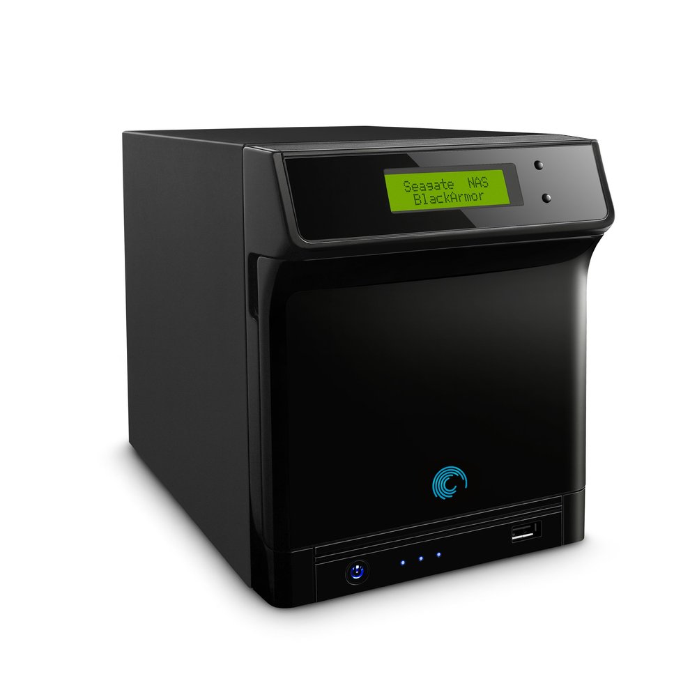 Seagate BlackArmor NAS 420 4-Bay 4 TB (4 x 2 TB and 2 Empty Bays) Network Attached Storage STAH4000100, Black