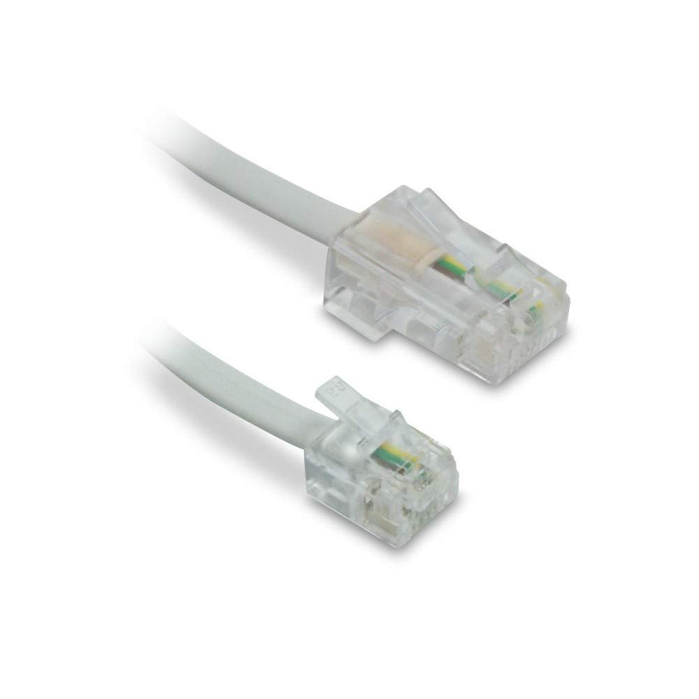 Metronic 495229 Telephone Cable RJ11/RJ45 Male/Male 10 m White