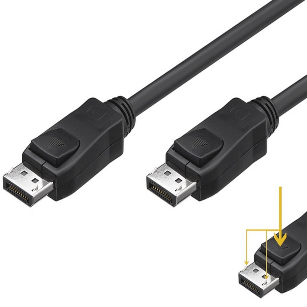Goobay 31875 DisplayPort connector cable 1.1 nickel plated - DisplayPort male > DisplayPort male