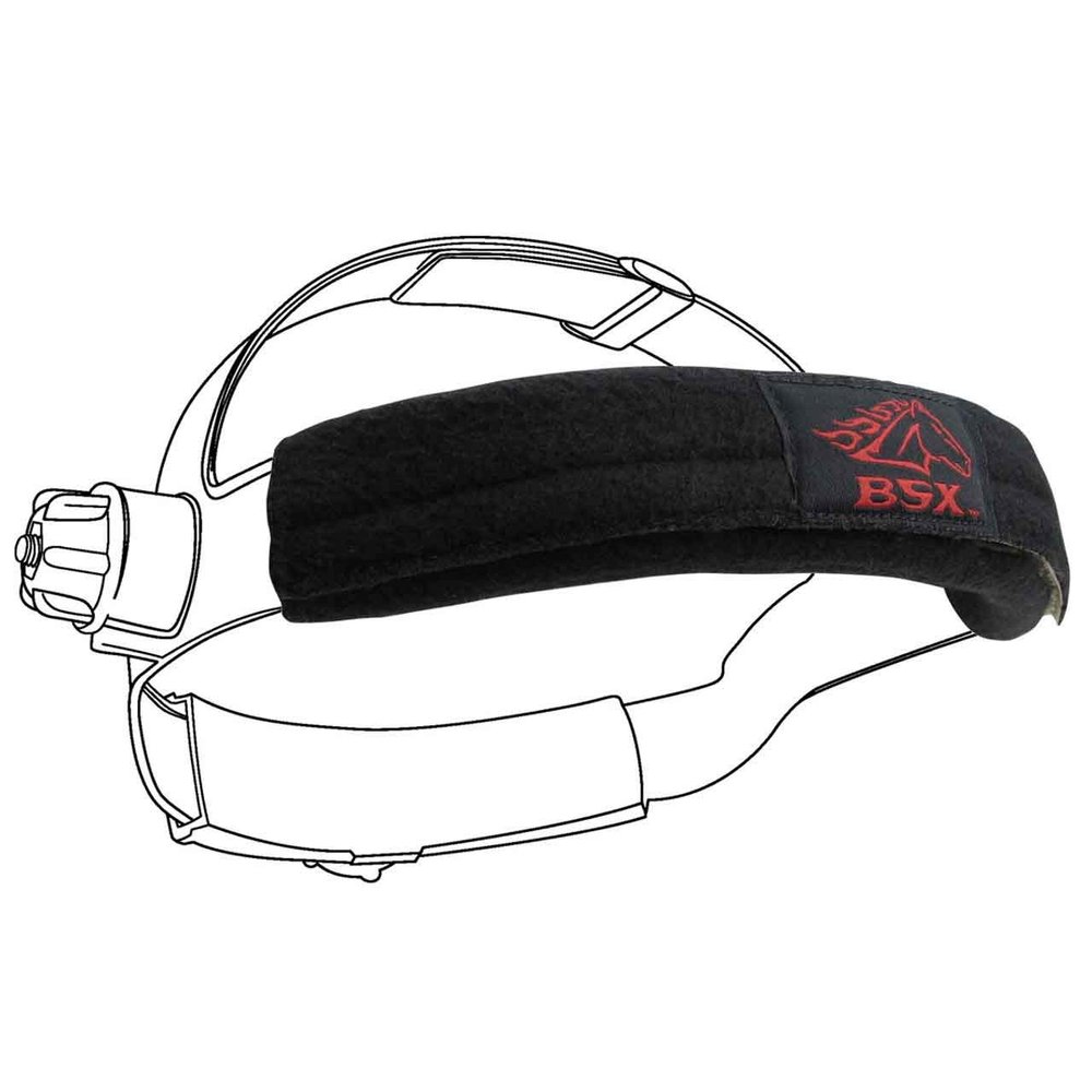 BSX Black Helmet Sweatbands (2Pc) - Unisex-Adult Sports Enthusiasts, Cyclists - Helmet Accessory - Modern - Lightweight