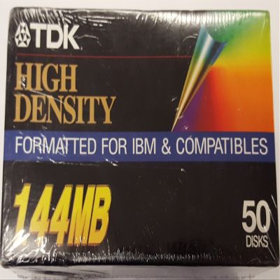TDK High Density 1.44 MB Formatted for IBM & Compatibles (50)
