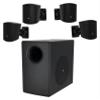 JBL Professional C50PACK Surface Mount Subwoofer and Mini-Satellite Loudspeaker System, Black view 1