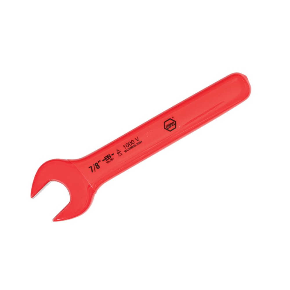 Wiha 20145 Open Ended Spanner with Insulated Handle, Inch, 7/8