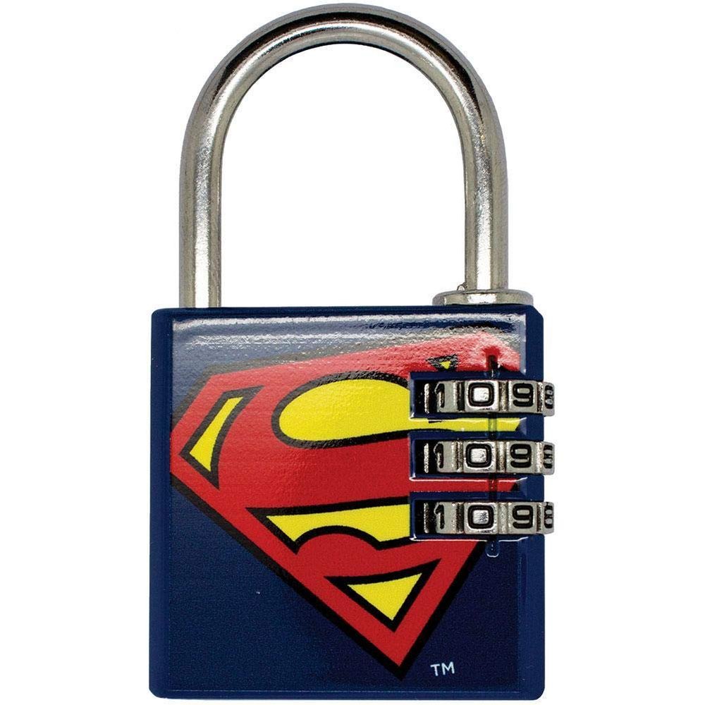 DC Comics Superman Brass Padlock (One Size) (Blue/Red/Yellow)